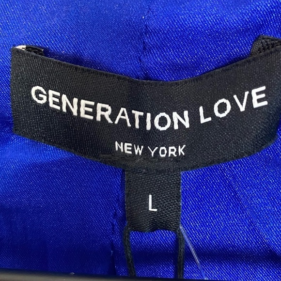Generation Love Eliza Tweed Blue Blazer Jacket - Picture 7 of 9